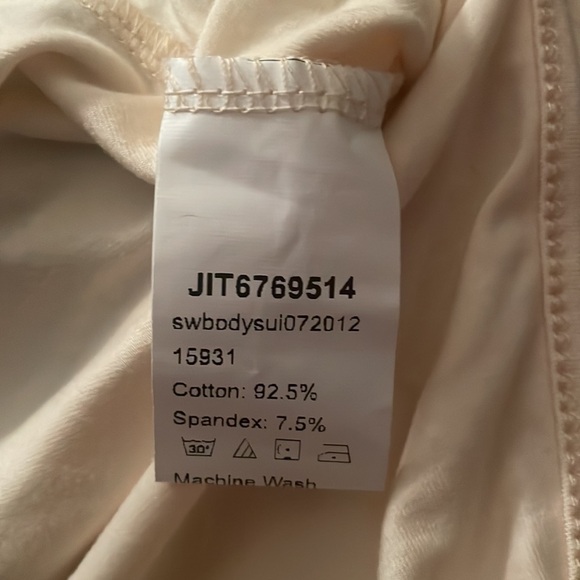 🌿Shein women’s cream body suit - size S🌿 - Picture 6 of 7